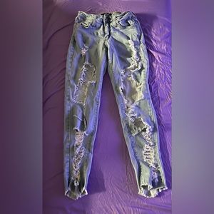 Fashion Nova size 0 light blue jeans